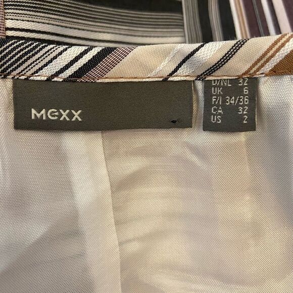 MEXX Striped Multi Colour High Waist Trumpet Skirt - Picture 5 of 9